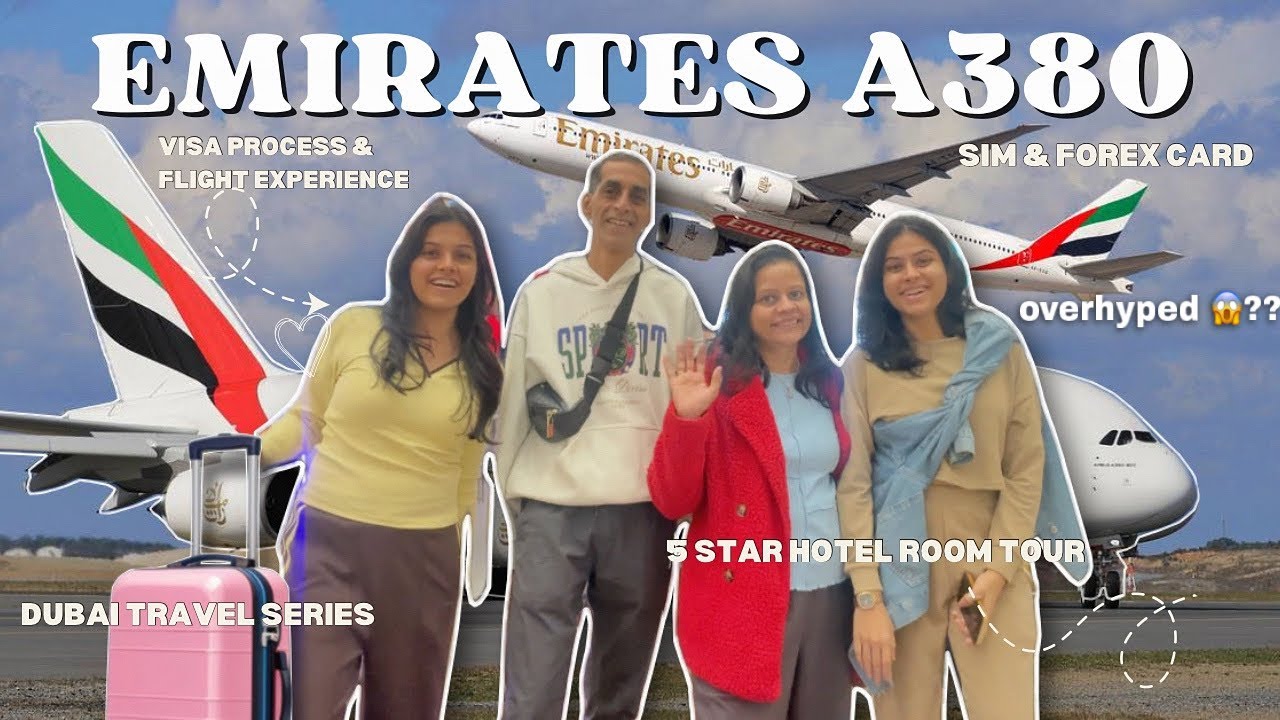 Dubai Travel Guide 2025🇦🇪 Emirates A380 overhyped😱?? Visa Process,5 Star Hotel Tour | Shruti Kothari