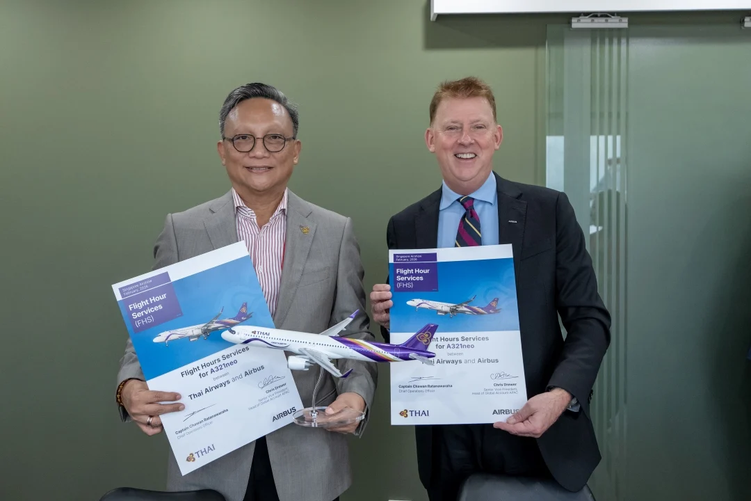 Airbus and Thai Airways boost partnership with new FHS support agreement