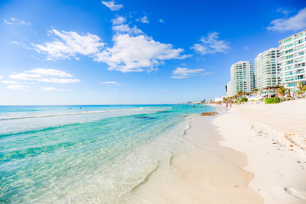 Postcard-worthy beach in Cancun